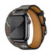 Apple Watch Hermès Series 5, 40mm Noir Allover Print Space Black Stainless Steel Case with Double Tour, GPS + Cellular - умен часовник от Apple 2