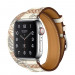 Apple Watch Hermès Series 5, 40mm Blanc Allover Print Stainless Steel Case with Double Tour, GPS + Cellular - умен часовник от Apple 2
