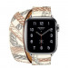 Apple Watch Hermès Series 5, 40mm Blanc Allover Print Stainless Steel Case with Double Tour, GPS + Cellular - умен часовник от Apple 1