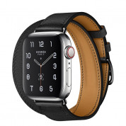 Apple Watch Hermès Series 5, 40mm Noir Stainless Steel Case with Double Tour, GPS + Cellular - умен часовник от Apple 1