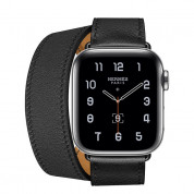 Apple Watch Hermès Series 5, 40mm Noir Stainless Steel Case with Double Tour, GPS + Cellular - умен часовник от Apple