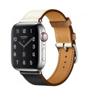 Apple Watch Hermès Series 5, 40mm Noir/Blanc/Gold Stainless Steel Case with Single Tour, GPS + Cellular 1