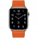 Apple Watch Hermès Series 5, 44mm Feu Stainless Steel Case with Single Tour, GPS + Cellular - умен часовник от Apple 1