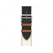 Apple Watch Hermès Series 5, 44mm Noir/Blanc/Gold Stainless Steel Case with Single Tour, GPS + Cellular - умен часовник от Apple 2