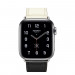 Apple Watch Hermès Series 5, 44mm Noir/Blanc/Gold Stainless Steel Case with Single Tour, GPS + Cellular - умен часовник от Apple 1