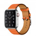 Apple Watch Hermès Series 5, 44mm Orange Stainless Steel Case with Single Tour, GPS + Cellular - умен часовник от Apple 2