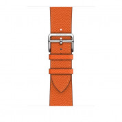 Apple Watch Hermès Series 5, 44mm Orange Stainless Steel Case with Single Tour, GPS + Cellular - умен часовник от Apple 2