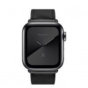 Apple Watch Hermès Series 5, 40mm Noir Space Black Stainless Steel Case with Single Tour, GPS + Cellular - умен часовник от Apple