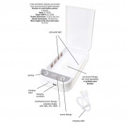 MyGuard Universal Sterilizer Device - захранване и UV стерилизатор за мобилни устройства до 6.5 инча (бял) 2