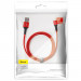 Baseus Halo USB-C Cable (CATGH-A09) - кабел с въжена оплетка за устройства с USB-C порт (50 см) (червен)  8