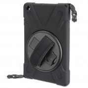 4smarts Rugged Tablet Case Grip - удароустойчив калъф с лента за врата за Samsung Galaxy Tab A 10.1 (2019) (черен) 4