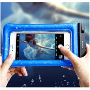 Baseus Waterproof Air Cushion IPX8 Pouch - универсален водоустойчив калъф за смартфони до 6 инча (син) 3