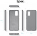 Elago Silicone Case - силиконов (TPU) калъф за Samsung Galaxy S20 (сив) 7