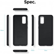 Elago Silicone Case - силиконов (TPU) калъф за Samsung Galaxy S20 Plus (черен) 6