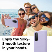 Elago Silicone Case - силиконов (TPU) калъф за Samsung Galaxy S20 Plus (лилав) 4