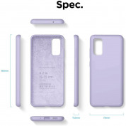 Elago Silicone Case - силиконов (TPU) калъф за Samsung Galaxy S20 Plus (лилав) 6