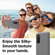 Elago Silicone Case - силиконов (TPU) калъф за Samsung Galaxy S20 Plus (сив) 4