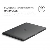 Elago Slim Case - предпазен поликарбонатов кейс за MacBook Pro 16 (2019) (тъмносив) 1
