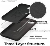 Elago Silicone Case - качествен силиконов (TPU) калъф за iPhone SE (2022), iPhone SE (2020), iPhone 8, iPhone 7 (черен) 2