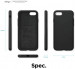 Elago Silicone Case - качествен силиконов (TPU) калъф за iPhone SE (2022), iPhone SE (2020), iPhone 8, iPhone 7 (черен) 5