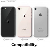 Elago Silicone Case - качествен силиконов (TPU) калъф за iPhone SE (2022), iPhone SE (2020), iPhone 8, iPhone 7 (черен) 8