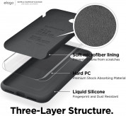 Elago Silicone Case for  iPhone SE (2022), iPhone SE (2020), iPhone 8, iPhone 7 (dark gray) 2