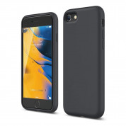 Elago Silicone Case - качествен силиконов (TPU) калъф за  iPhone SE (2022), iPhone SE (2020), iPhone 8, iPhone 7 (тъмносив)