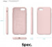 Elago Silicone Case - качествен силиконов (TPU) калъф за iPhone SE (2022), iPhone SE (2020), iPhone 8, iPhone 7 (розов) 6