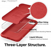 Elago Silicone Case - качествен силиконов (TPU) калъф за iPhone SE (2022), iPhone SE (2020), iPhone 8, iPhone 7 (червен) 2