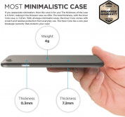 Elago Inner Core Case - тънък полипропиленов кейс (0.3 mm) и HD покритие за iPhone 8, iPhone 7 (сив) 1