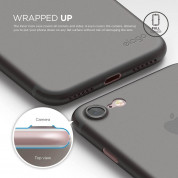 Elago Inner Core Case - тънък полипропиленов кейс (0.3 mm) и HD покритие за iPhone 8, iPhone 7 (сив) 2