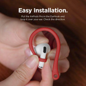 Elago AirPods Pro EarHooks - силиконови кукички за Apple AirPods Pro (червен) 5