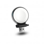 Zens Liberty Series Apple Watch USB-A Adapter - алуминиев USB-A адаптер за Apple Watch (черен)