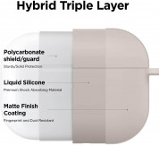 Elago Airpods Pro Liquid Hybrid Hang Case - твърд силиконов кейс с карабинер за Apple Airpods Pro (сив) 1