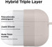 Elago Airpods Pro Liquid Hybrid Hang Case - твърд силиконов кейс с карабинер за Apple Airpods Pro (сив) 2