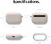 Elago Airpods Pro Liquid Hybrid Hang Case - твърд силиконов кейс с карабинер за Apple Airpods Pro (сив) 7