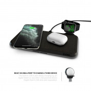 ZENS Liberty Wireless Charger Kvadrat Fabric Edition - двойна станция за безжично зареждане на Qi съвместими устройства (черен) 3