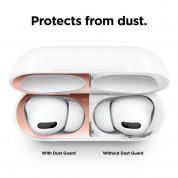 Elago AirPods Pro Dust Guard 18K Gold Plated - комплект метални предпазители против прах за Apple AirPods Pro (розово злато) 2