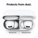 Elago AirPods Pro Dust Guard - комплект метални предпазители против прах за Apple AirPods Pro (тъмносив-мат) 3