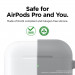 Elago Airpods Original Hang Silicone Case - силиконов калъф с карабинер за Apple Airpods Pro (светлосив) 2