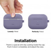 Elago Airpods Original Hang Silicone Case Apple Airpods Pro (lavender grey) 3