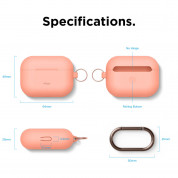 Elago Airpods Original Hang Silicone Case - силиконов калъф с карабинер за Apple Airpods Pro (оранжев) 5