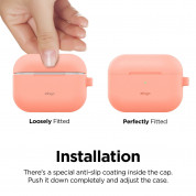 Elago Airpods Original Hang Silicone Case Apple Airpods Pro (peach) 3