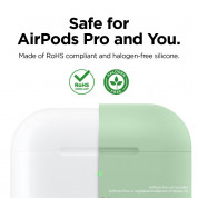 Elago Airpods Original Basic Silicone Case - силиконов калъф за Apple Airpods Pro (светлозелен) 1