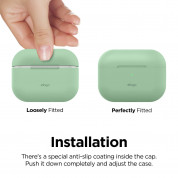 Elago Airpods Original Basic Silicone Case - силиконов калъф за Apple Airpods Pro (светлозелен) 3