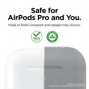 Elago Airpods Original Basic Silicone Case - силиконов калъф за Apple Airpods Pro (светлосив) 1