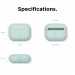 Elago Airpods Original Basic Silicone Case - силиконов калъф за Apple Airpods Pro (светлосин) 6