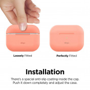 Elago Airpods Original Basic Silicone Case - силиконов калъф за Apple Airpods Pro (оранжев) 2