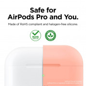 Elago Airpods Original Basic Silicone Case - силиконов калъф за Apple Airpods Pro (оранжев) 1