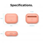 Elago Airpods Original Basic Silicone Case - силиконов калъф за Apple Airpods Pro (оранжев) 4